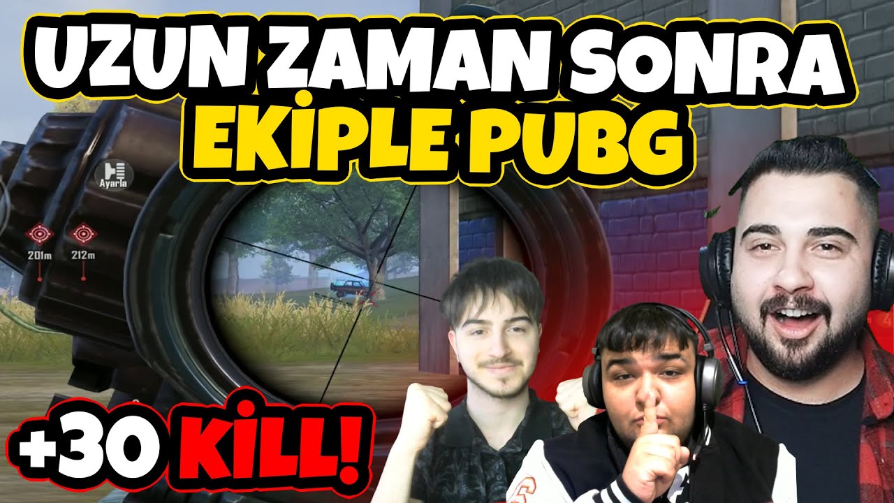 YENİ MODDA EFSANE MAÇ! +30 KİLL! UZUN ZAMAN SONRA EKİPLE PUBG MOBİLE! 🔥🔥
