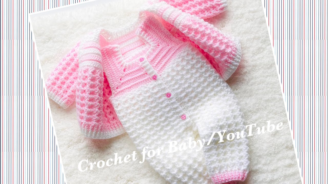 QUE LINDO!! Overol, jardinero, mameluco a crochet SUPER FACIL para niños y niñas PATRON DE GANCHILLO