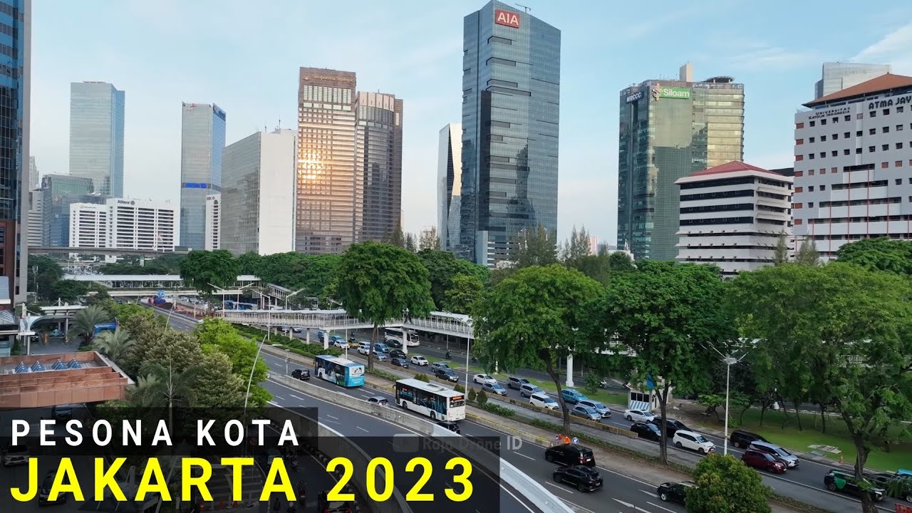 Video Drone Kota Jakarta Desember 2023