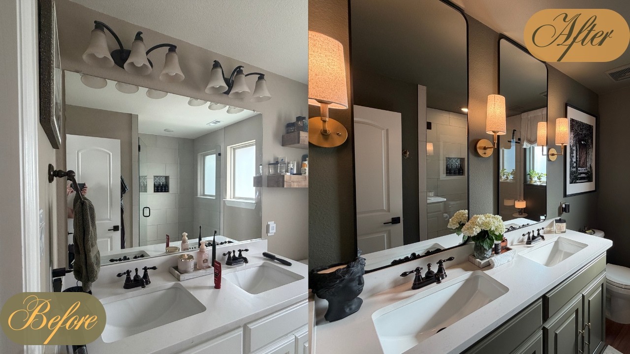 Extreme 55 Sq Ft Bathroom Transformation (Color Drenched!)