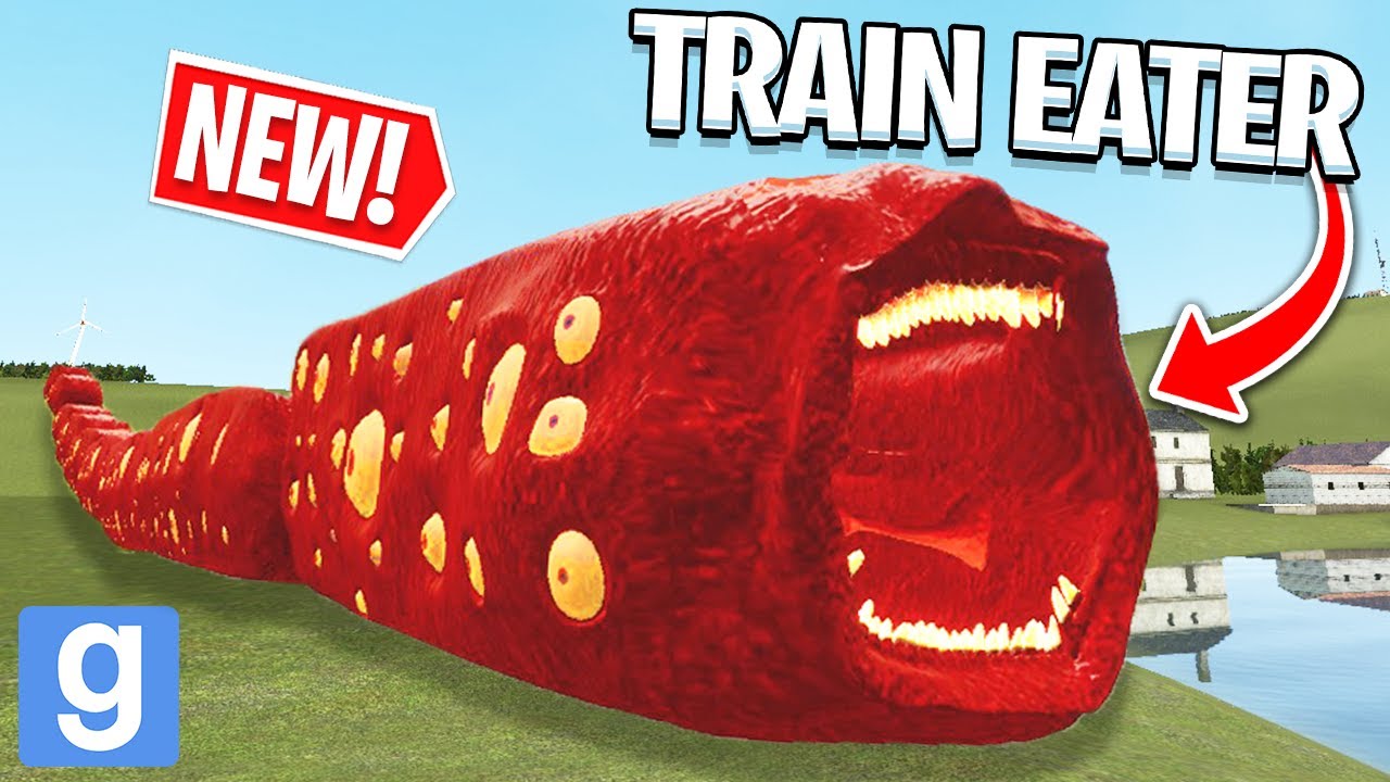 TRAIN EATER 🚇 NEW LEOVINCIBLE CREATURE! (Garry's Mod Sandbox) | JustJoeKing