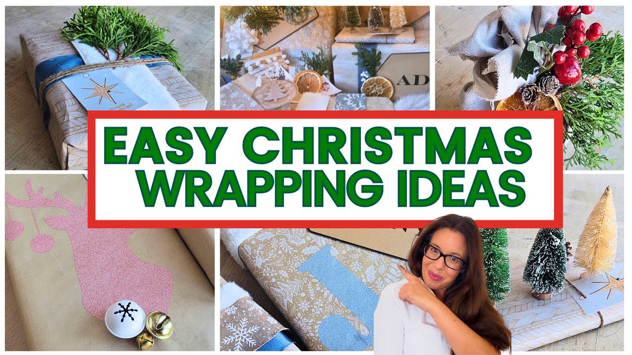 Christmas Gift Wrapping Ideas / Anyone Can Do These!