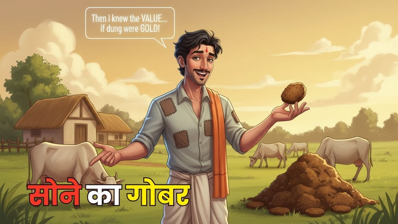 सोने का गोबर | Story Of A Clever farmer | Hindi Kahani | Hindi story