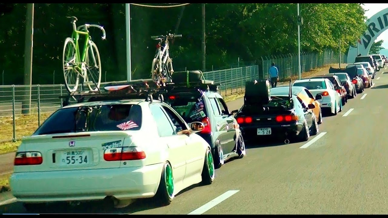 【Offset Kings2014 japan】 搬入車列　ツライチ シャコタン ヘラフラ Fatlace 車高短 Lowered Lowcar exhaust
