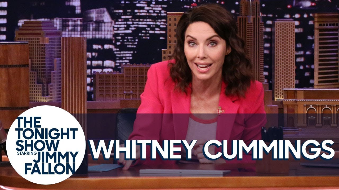Whitney Cummings Swaps Places with Jimmy to Talk 