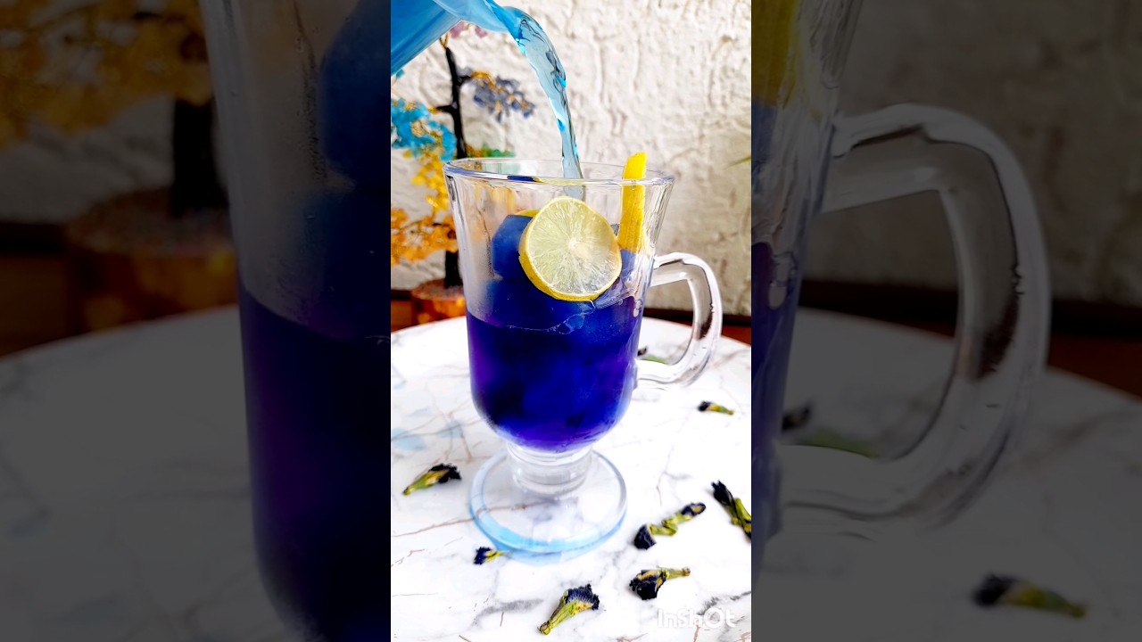 Iced purple lemon tea 