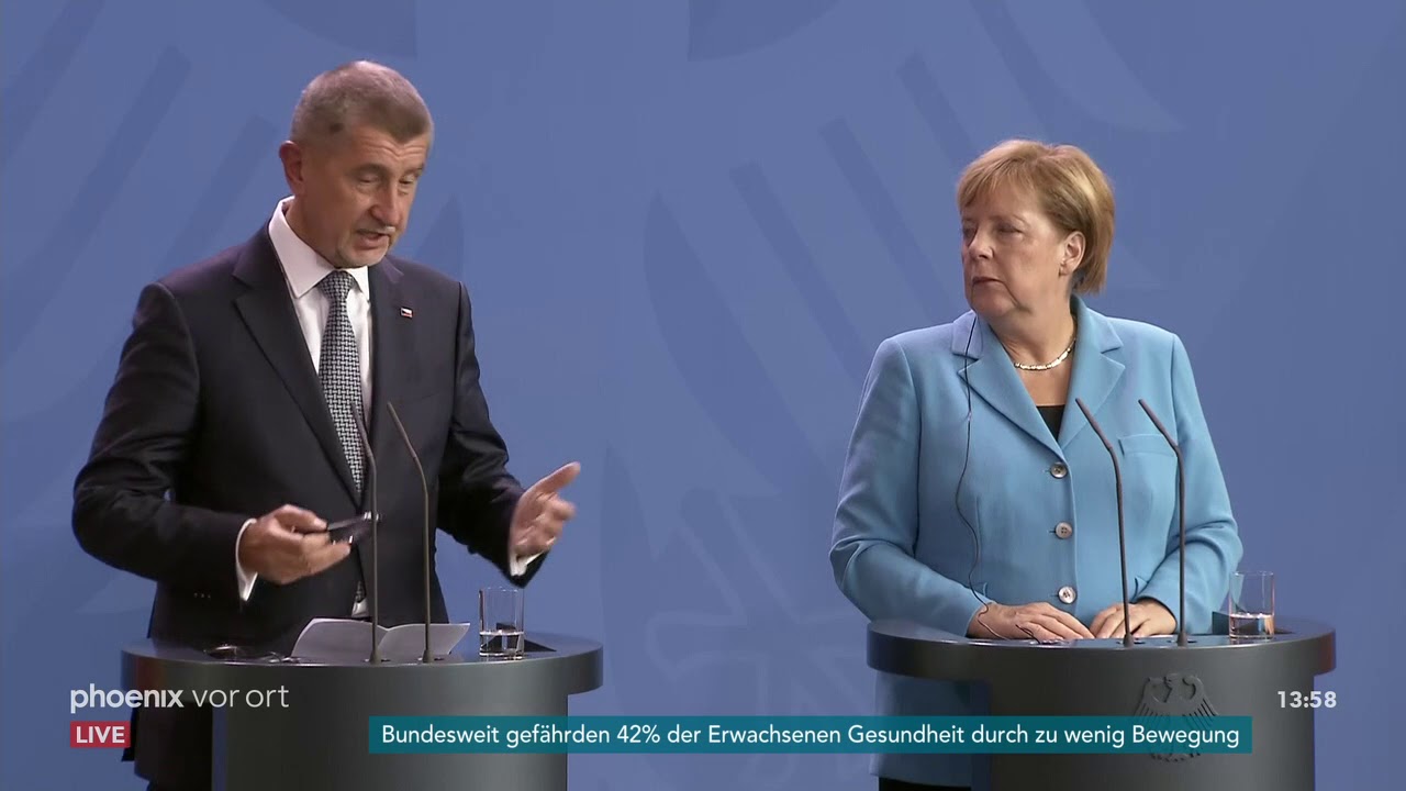 Pressekonferenz zum Treffen von Angela Merkel und Andrej Babis am 05.09.18