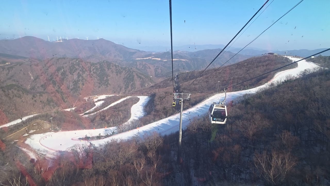 Ski 20260117 오투리조트 스키장 곤돌라 풍경 2