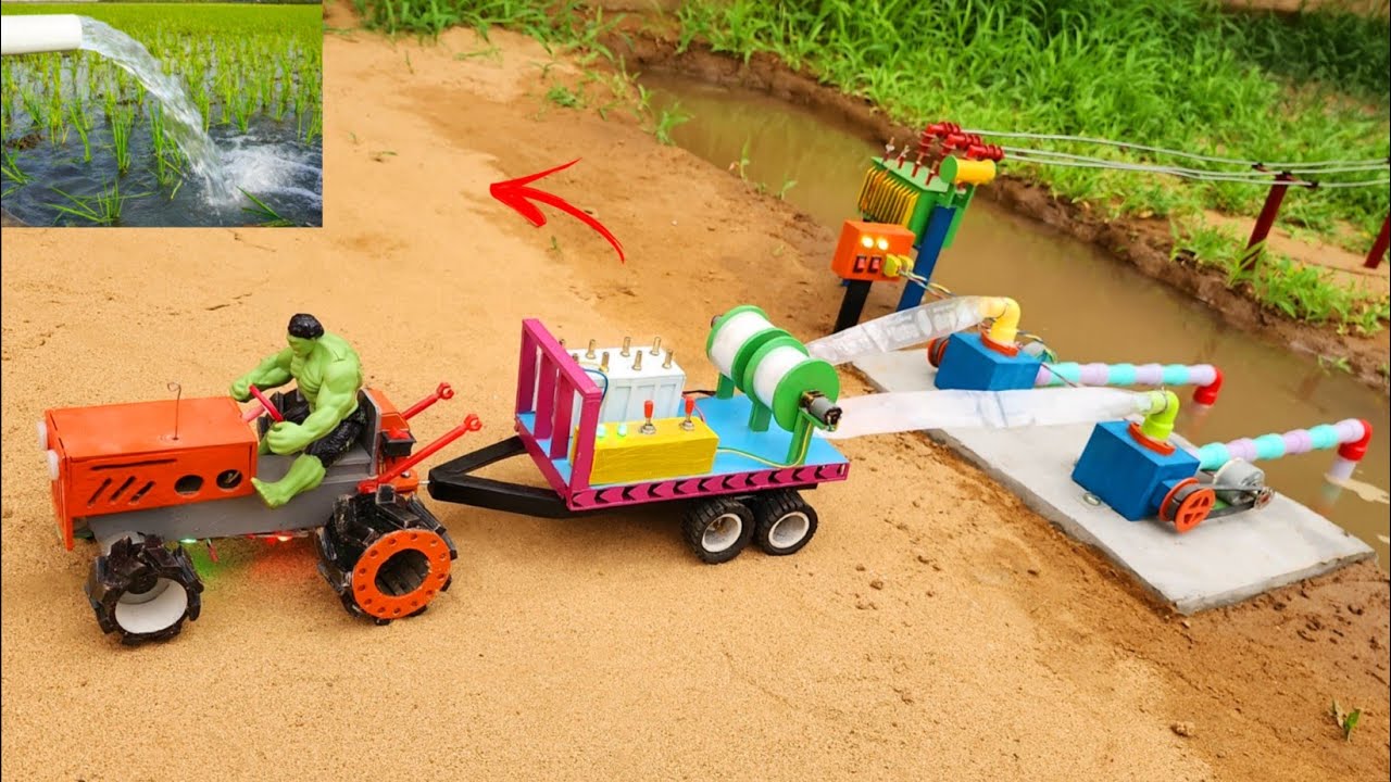 DIY Mini Water Pump | Electric Transformer Powered | Motor Water Pump | Science Project