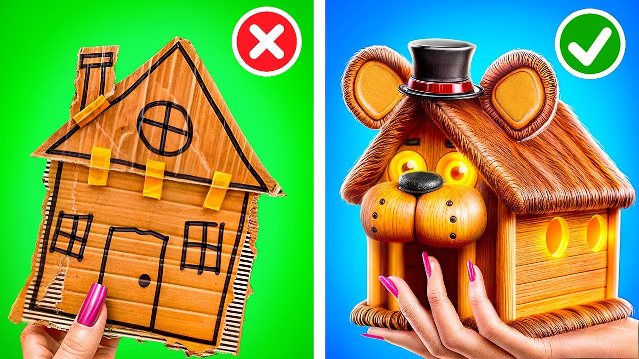 Мы построили секретный домик Freddy Fazbear! Пять ночей с Фредди в Реальной жизни!