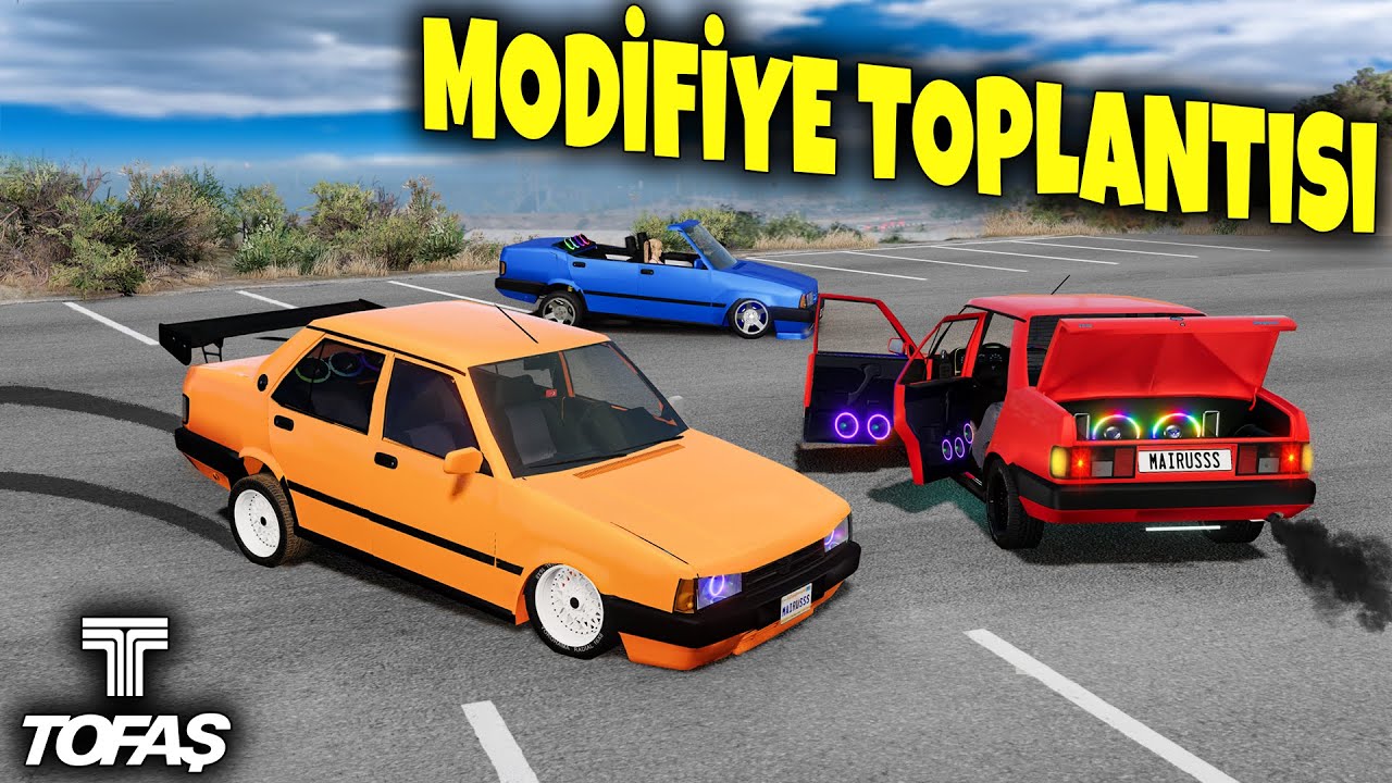 MODİFİYE FUARI - TOFAŞ BULUŞMASI // BeamNG.drive / Diy Arduino steering wheel set