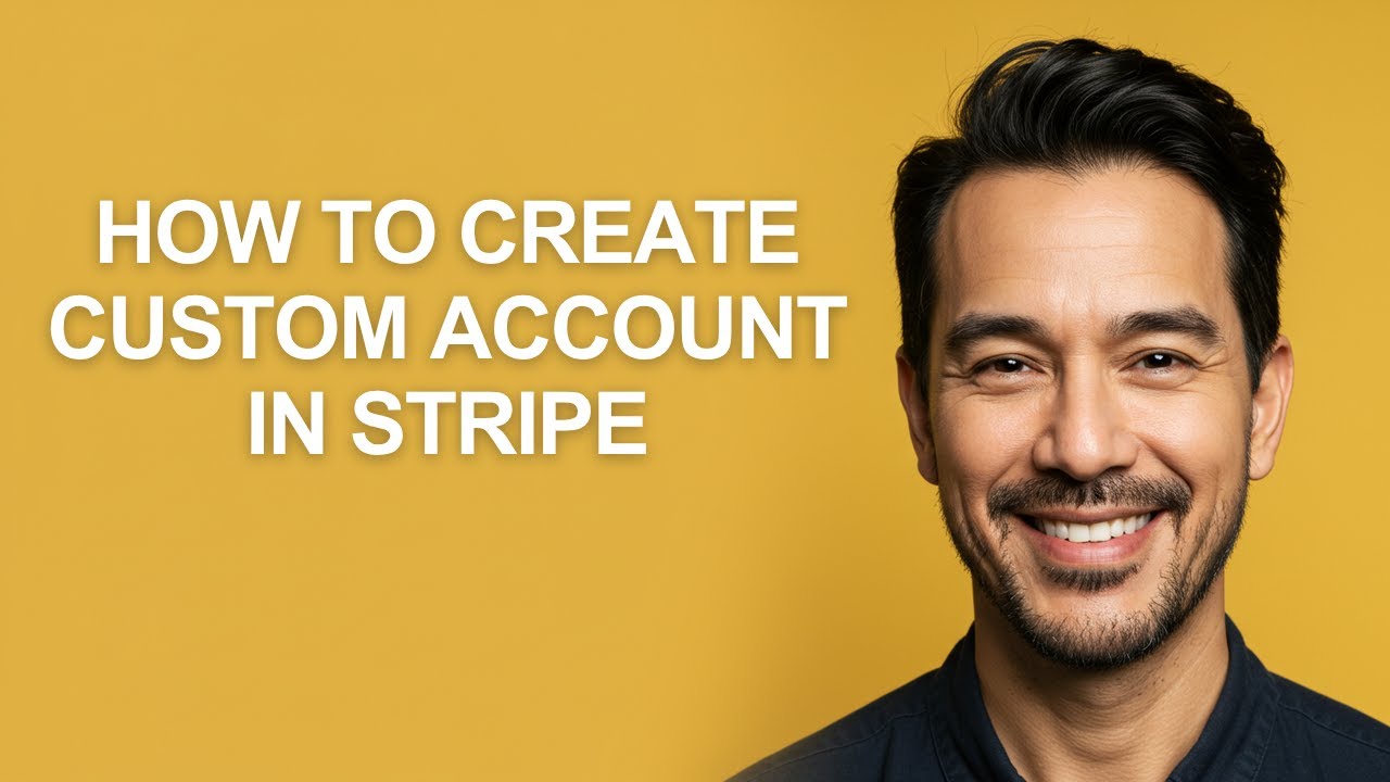 How to Create Custom Account in Stripe - KevinHowTo