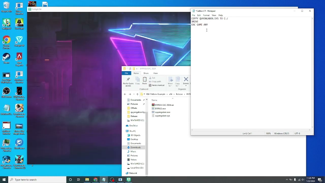 EAC BYPASS CHEAT ENGINE ALL GAME AND INJECTOR UNDETECTED