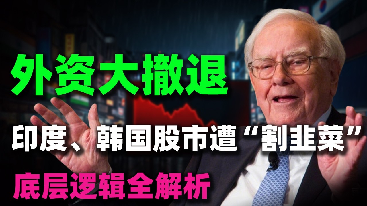 突發大清洗！ 520億美元連夜逃離亞洲，印度韓國為何慘遭「割韭菜」？底層邏輯全解析！
