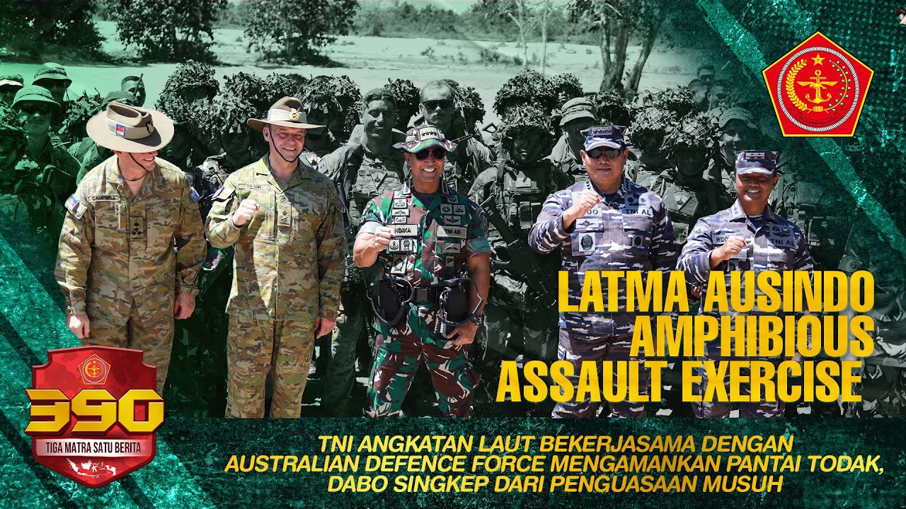 TNI AL dan Australian Defence Force Mengamankan Pantai Todak Dabo Singkep Dari Penguasaan Musuh