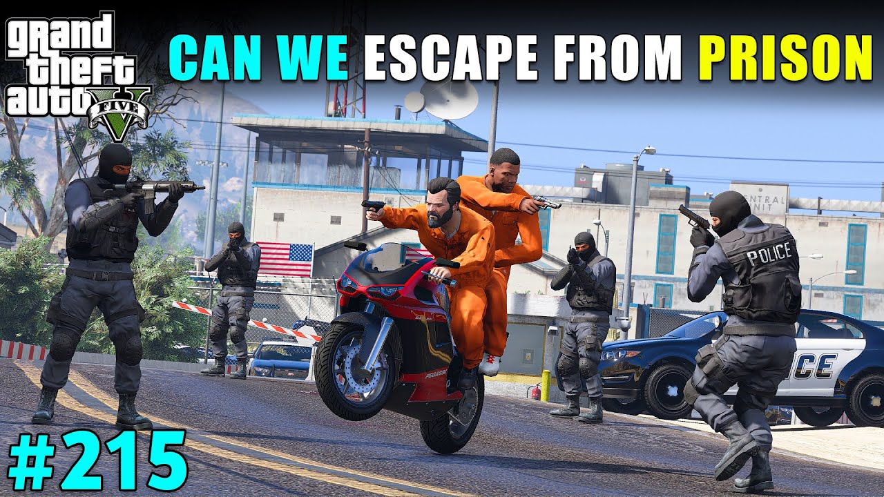 CAN MICHAEL AND FRANKLIN ESCAPE FROM PRISON | GTA V GAMEPLAY #215
