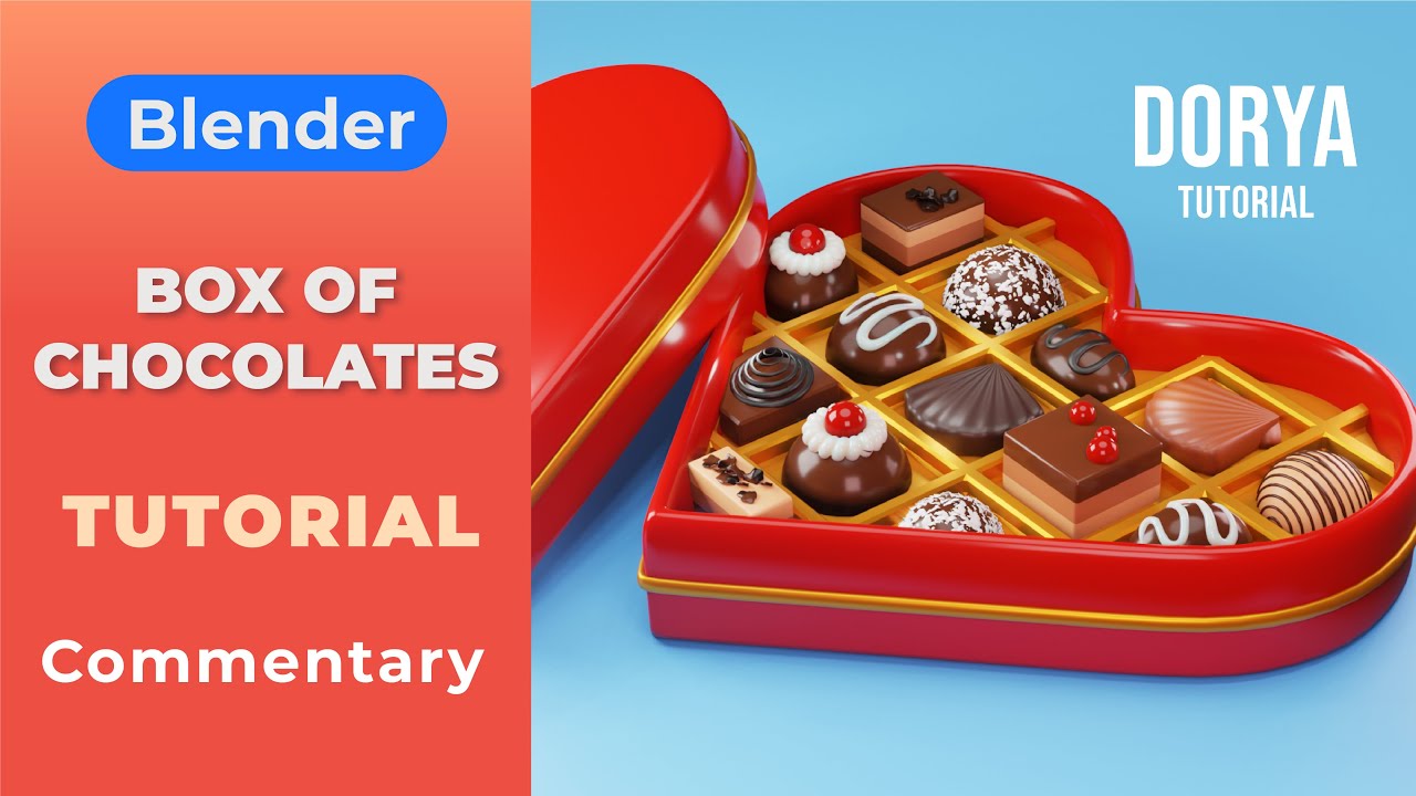 Box of Chocolates – Easy Blender Tutorial with commentary