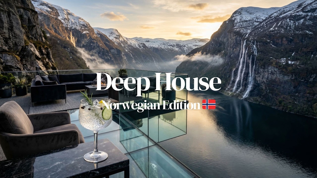 Norwegian Deep House 🇳🇴 Fjord Sunset Mix | 2H Relaxing Music for Focus & Chill (4K)