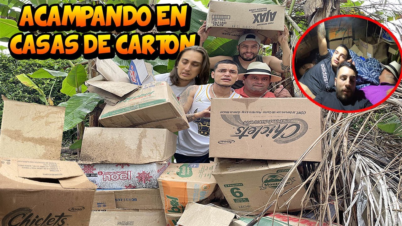 ACAMPANDO EN CASAS DE CARTON EN MEDIO DEL BOSQUE - TATTOXTREME