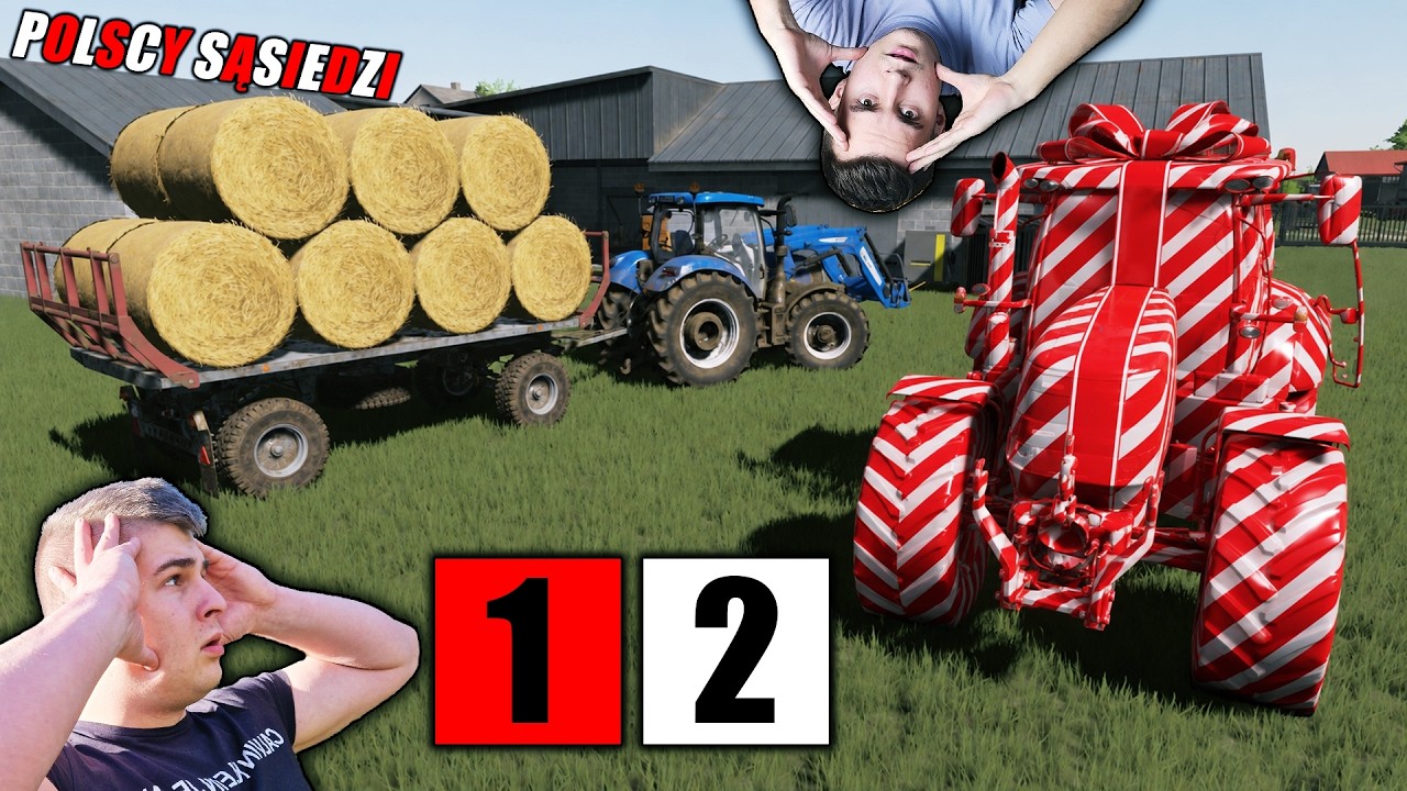 REAKCJA KOLIZA NA MEGA PREZENT😱 DAŁEM MU NOWY TRAKTOR❗😎 WAŻNA DECYZJA WIDZ&Oacute;W😍┃POLSCY SĄSIEDZI S2┃520