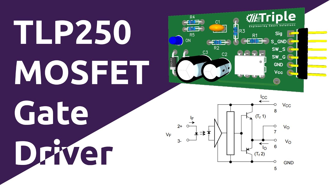 TLP250 Educational MOSFET Gate Driver Module - lab test [Arabic]