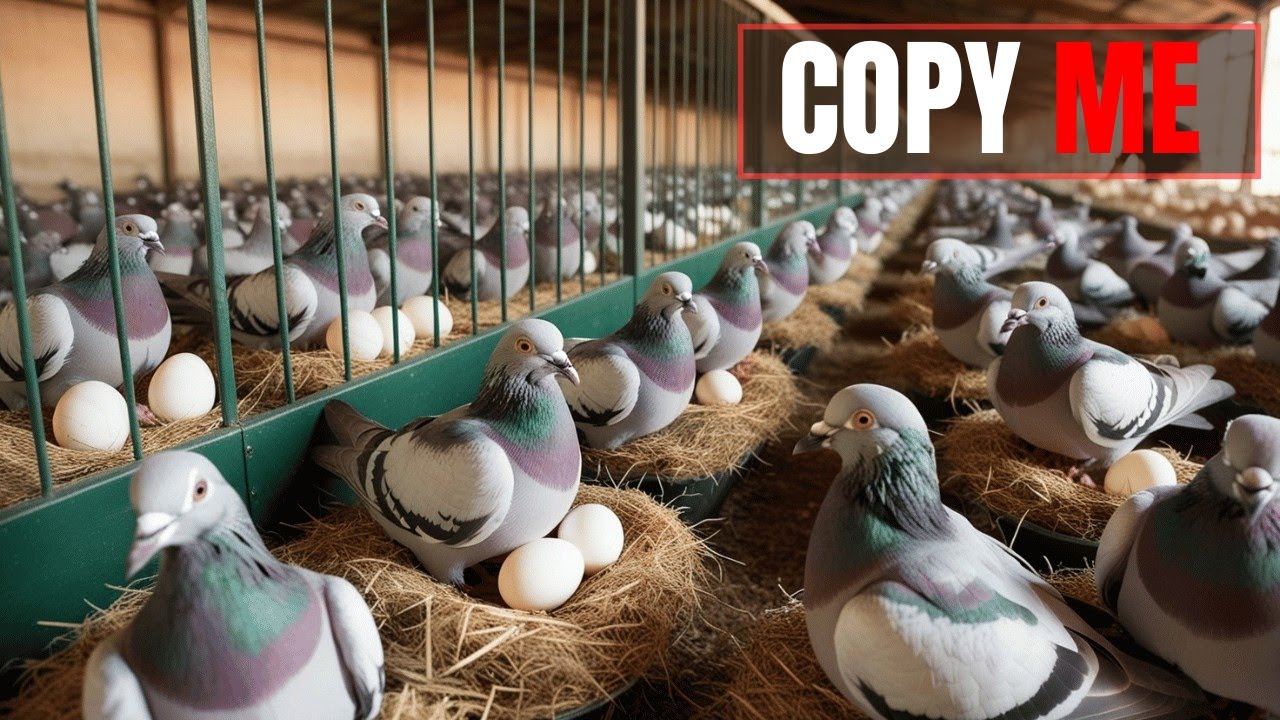 Journey of Raising Pigeons from Eggs to Their First Flight