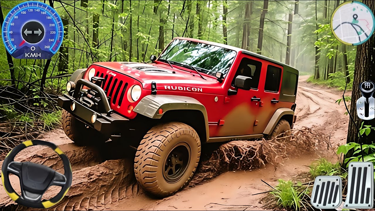 4x4 Offroad Jeep Driving Simulator 3D - Drive SUV 4x4 jeep Offroad Game - Android GamePlay