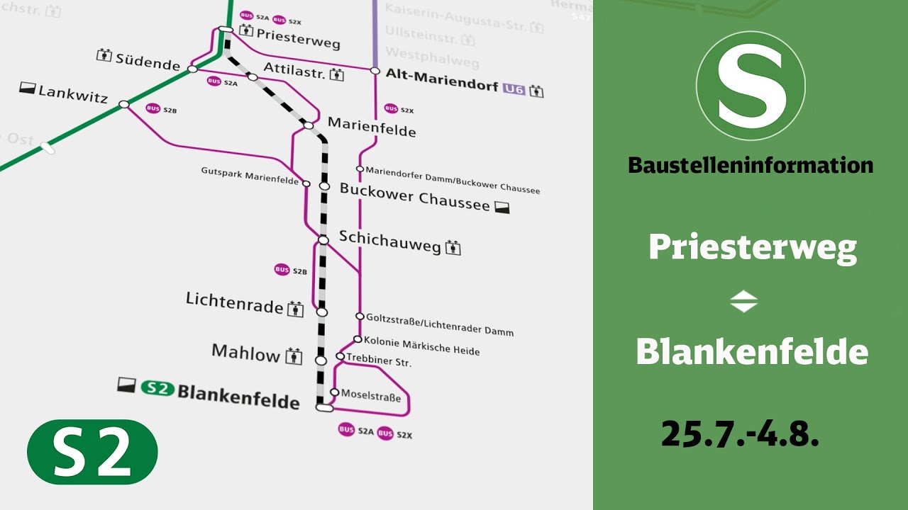 S-Bahn Berlin Bauinfo | Priesterweg – Blankenfelde Park (S2)