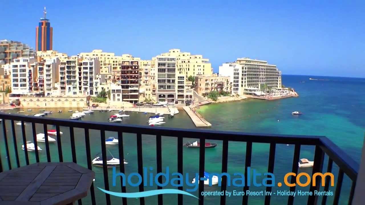 Saint Julians Malta , Direct Seaview holiday apartment to rent  (R372)
