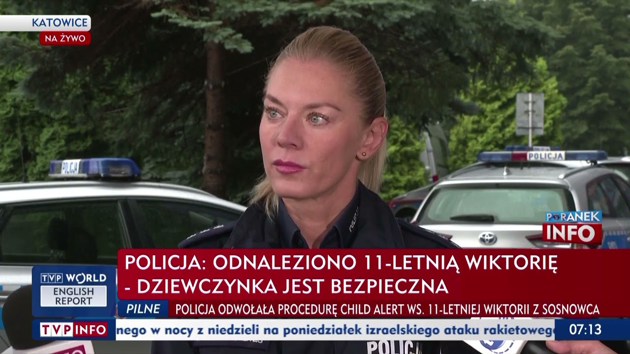 Policja odwołuje Child Alert. Koniec poszukiwań 11-latki z Sosnowca
