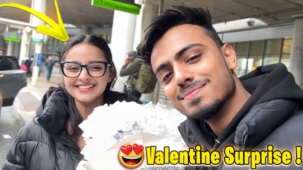 BACK TO CANADA😍VALENTINE SURPRISE FOR HER💖😍| @ItsKunal Vlog