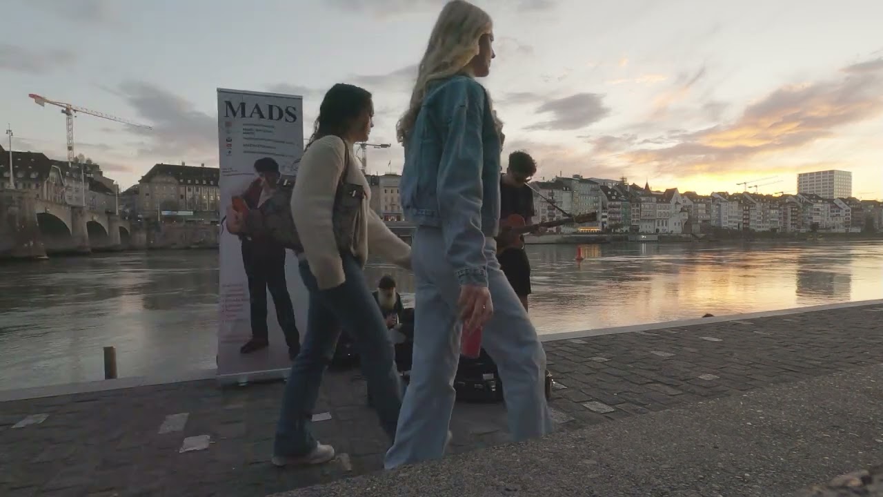 MADS busking on the Rhine in Basel, Switzerland