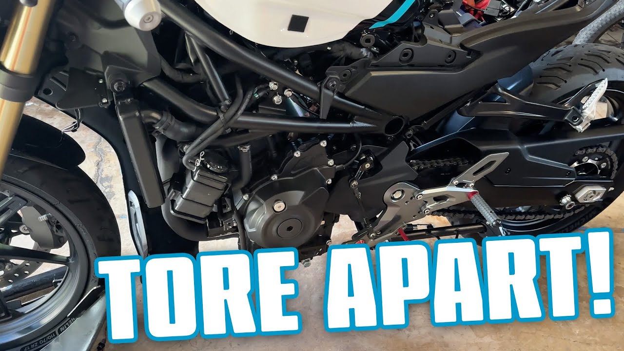 CFMOTO 450SS Makeover: DIY Oil Change, Fairing Removal & Custom Vinyl Wrap!