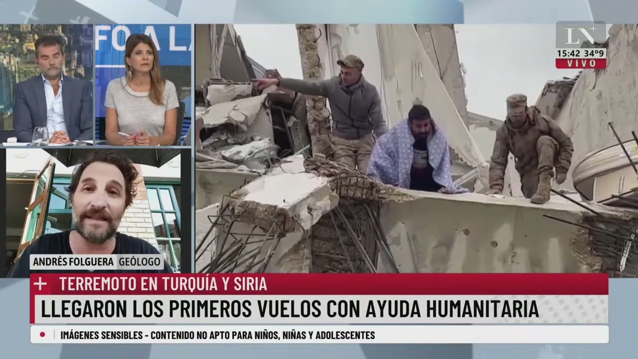Terremoto en Turquía y Siria: llegaron los primeros vuelos con ayuda humanitaria