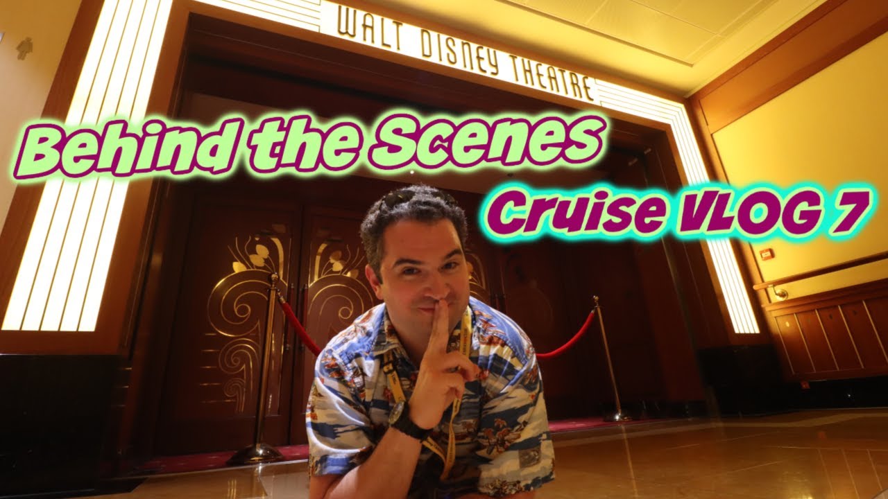 Secret Behind the Scenes Tour of the Walt Disney Theatre | Disney Fantasy | Cruise VLOG 7