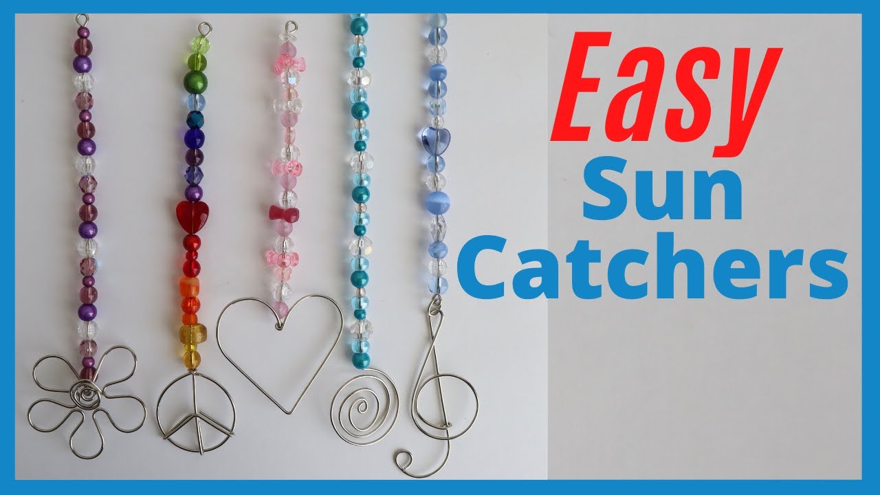 Easy Suncatcher DIY Tutorial: Heart, Peace Sign, Flower, Treble Clef & Spiral