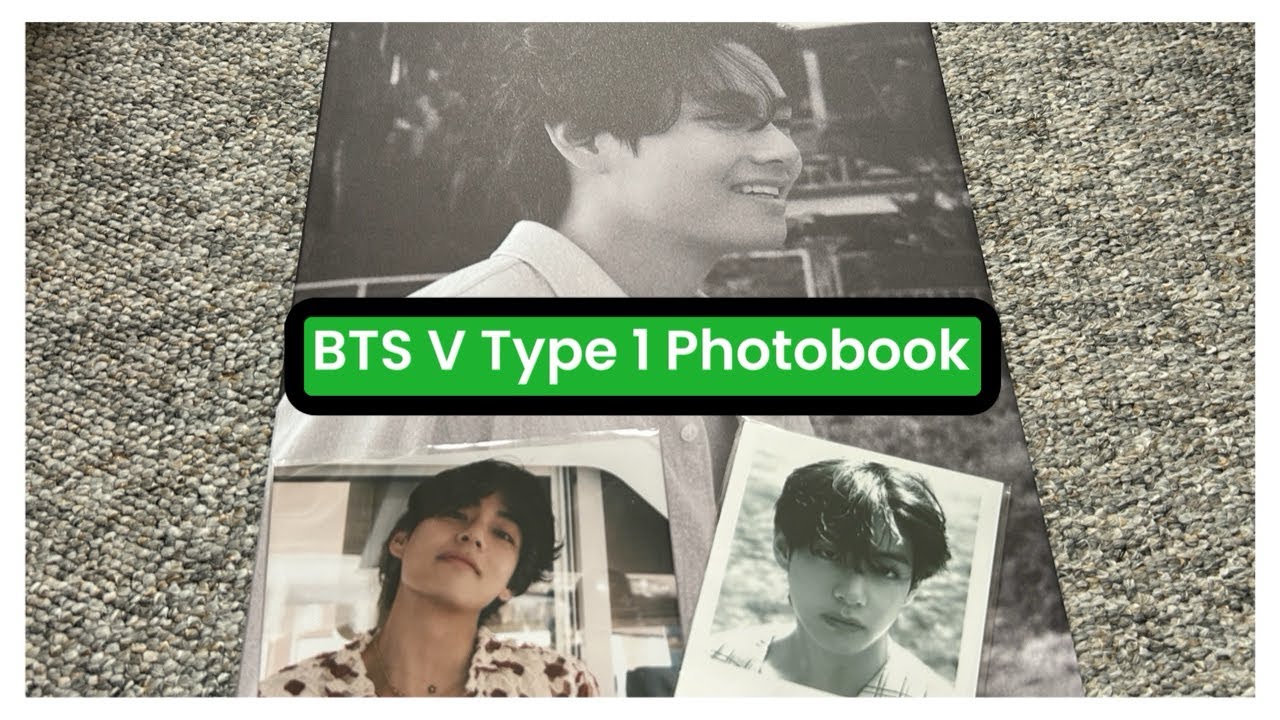 BTS V Type 1 Photobook Unboxing 