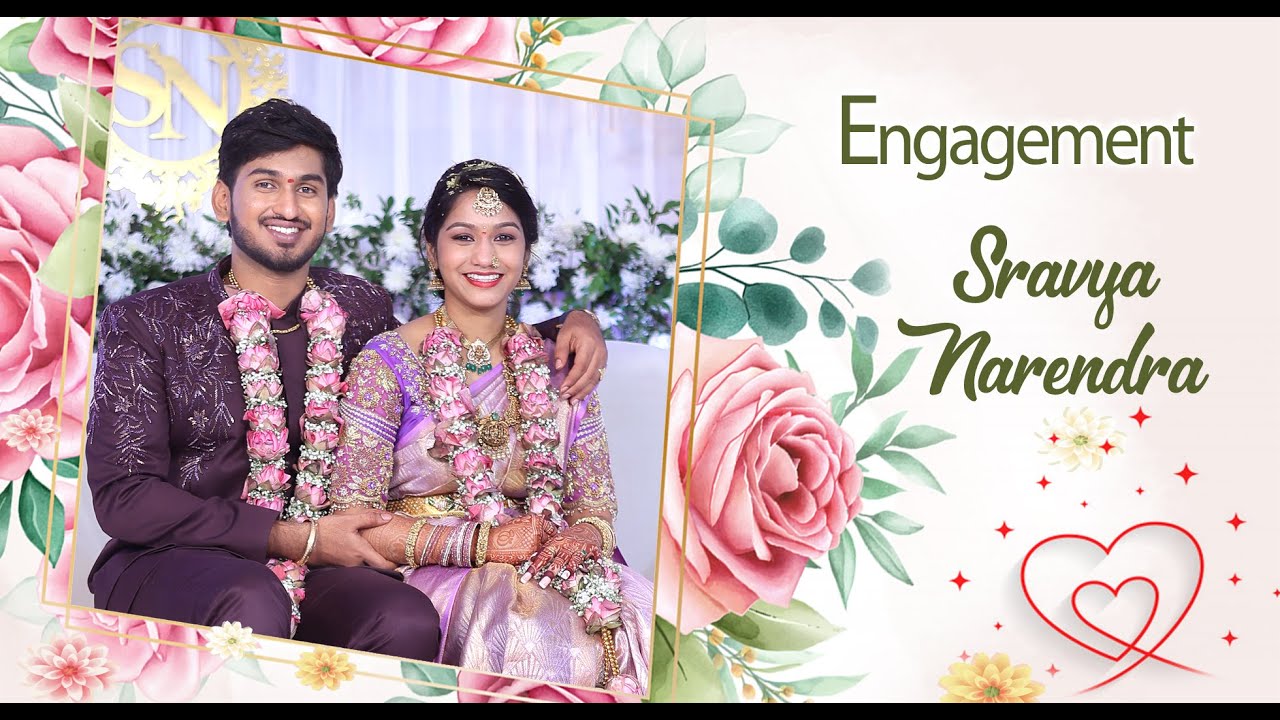 SRAVYA💕 NARENDRA |  Cinematic 💍Engagement Teaser 4k 2025 | SVR STUDIO KANDUKUR | 9177974733.