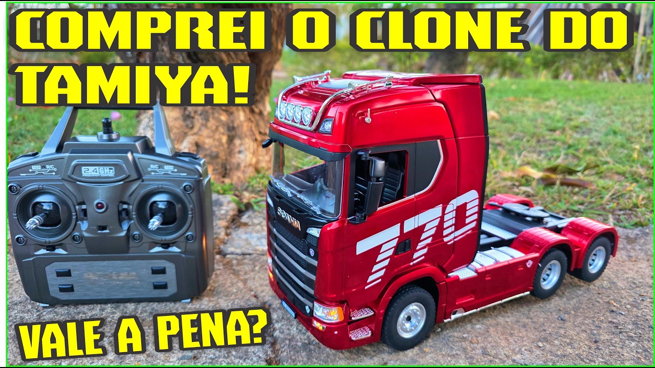 Queria um Tamiya… Mas Só Deu pra Comprar um Huina 1501 Scania 770S V8 no AliExpress! Valeu a Pena?