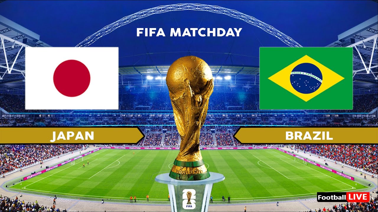 JAPAN vs BRAZIL - FIFA MATCHDAY International Friendly | Full Match All Goals | Simulation PES