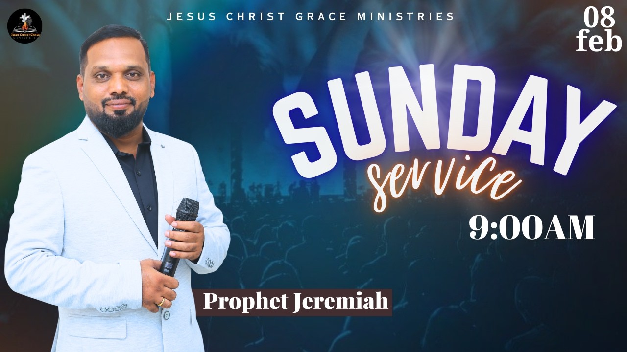 SUNDAY SERVICE LIVE || PROPHET JEREMIAH OFFICIAL || GLORIOUS CHURCH ONGOLE || JCGM ||