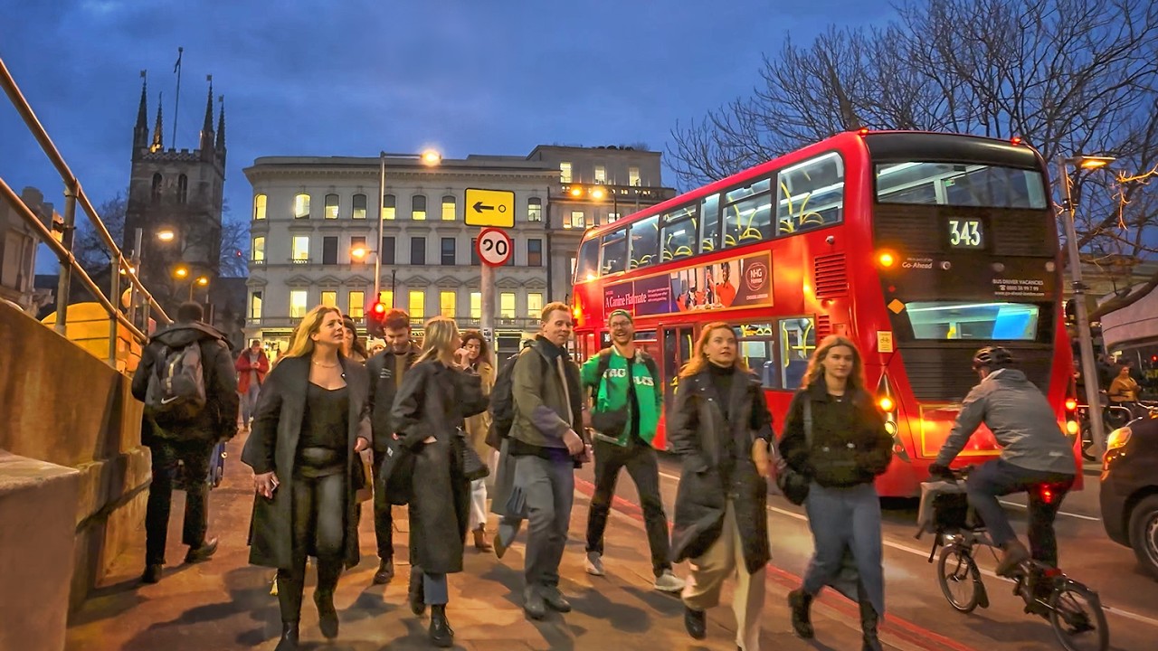 🇬🇧 City of London RUSH HOUR Evening Walk Tour 2025 | London Walking Tour 2025 | 4K HDR