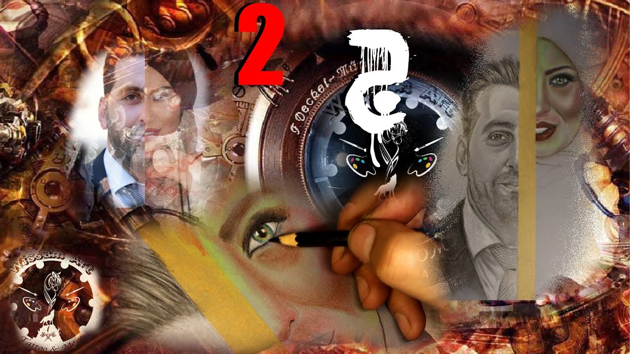 تعلم الرسم و الوشم بطريقة إحترافية [ج]2 من المبتدء الى الإحتراف مع wissam art