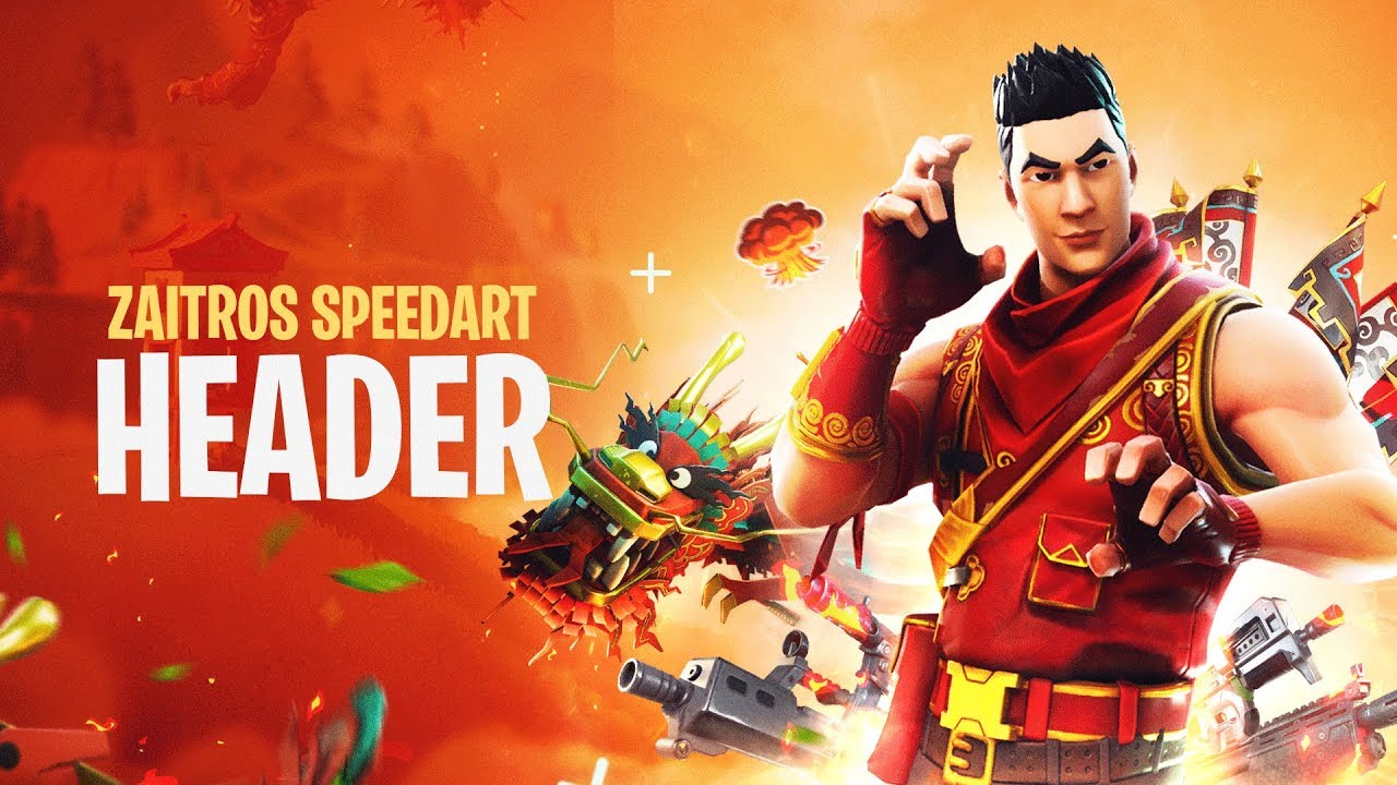 Zaitr0s Fortnite Header - Speedart by Edward