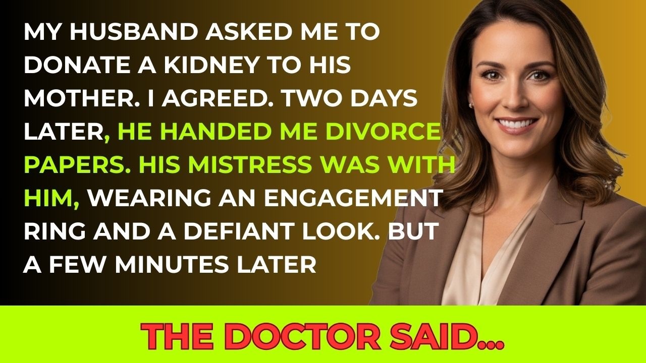 I Donated My Kidney To My MIL. 2 Days After Surgery, My Husband Divorced Me. But The Doctor Said