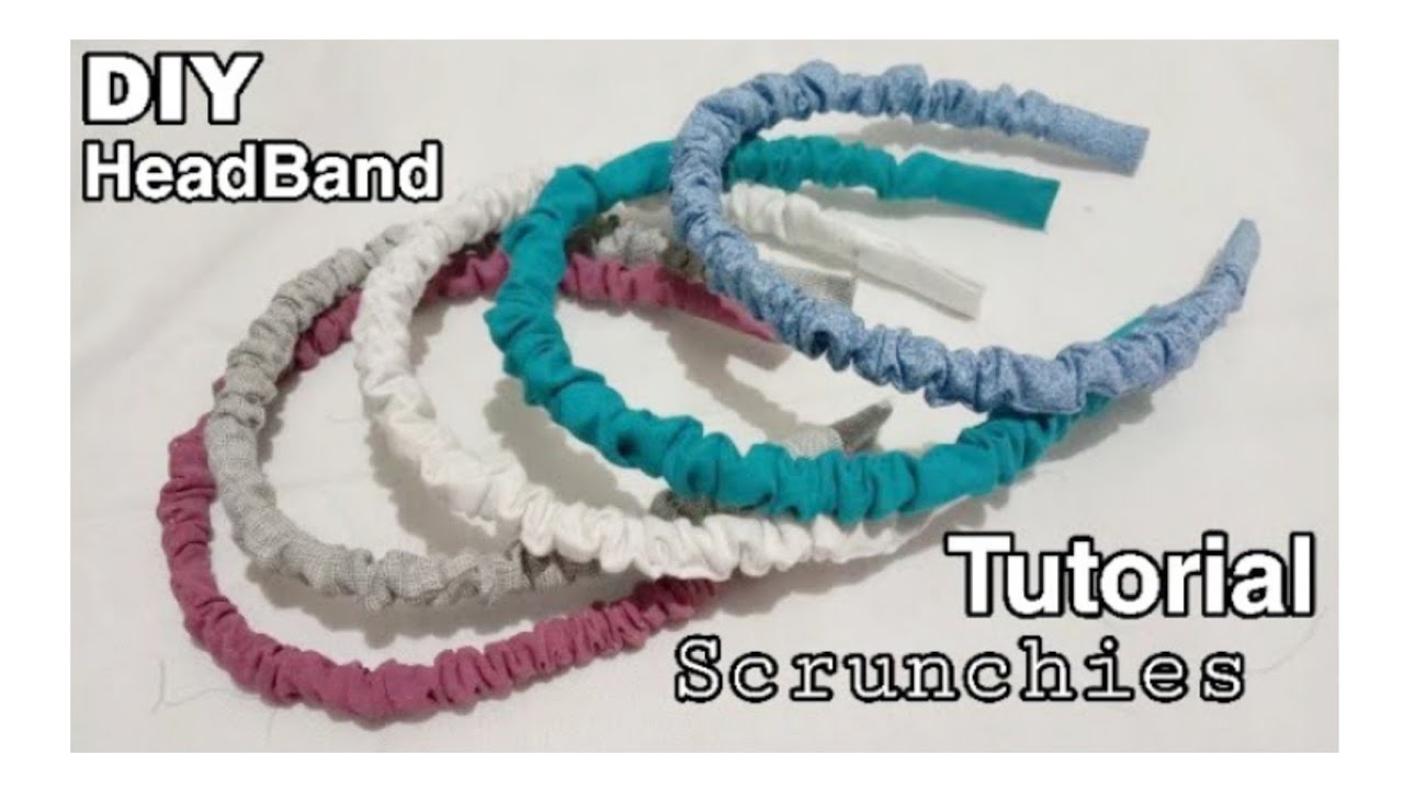 DIY Headband Scrunchies II Bando kerut Tutorial
