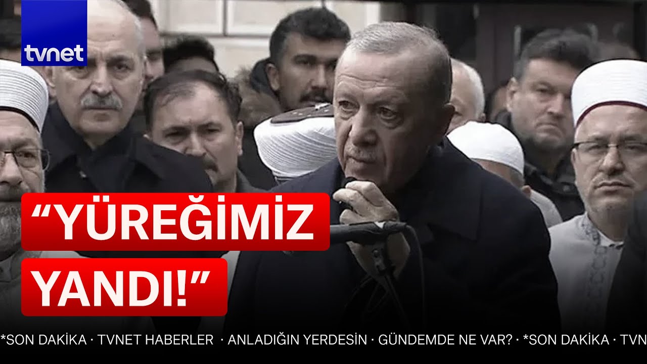 Cumhurbaşkanı Erdoğan, Bolu'da cenaze törenine katıldı
