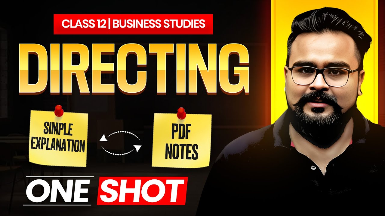 DIRECTING class 12 business studies ONE SHOT | Chapter 7 bst by GAURAV JAIN