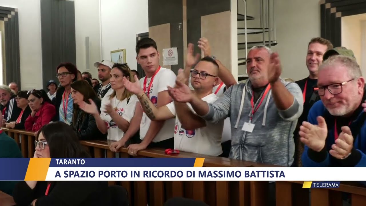 Taranto. A spazio porto in ricordo di massimo battista