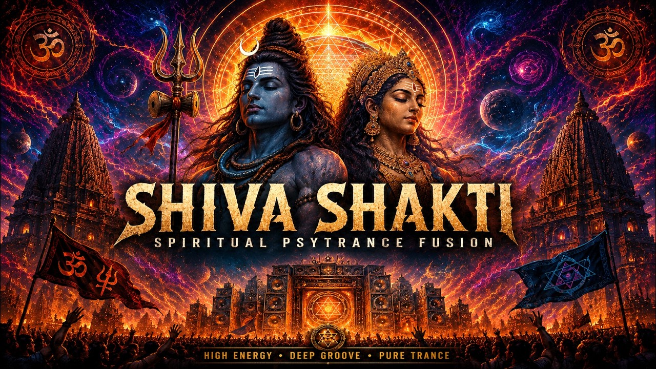 Shiva Shakti Psytrance 🔥Indian Spiritual Goa Trance Mix ●  Powerful Festival Bass